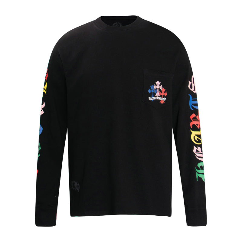 חולצת טריקו ארוכת שרוולים לגברים מדגם Chrome Hearts K8003 