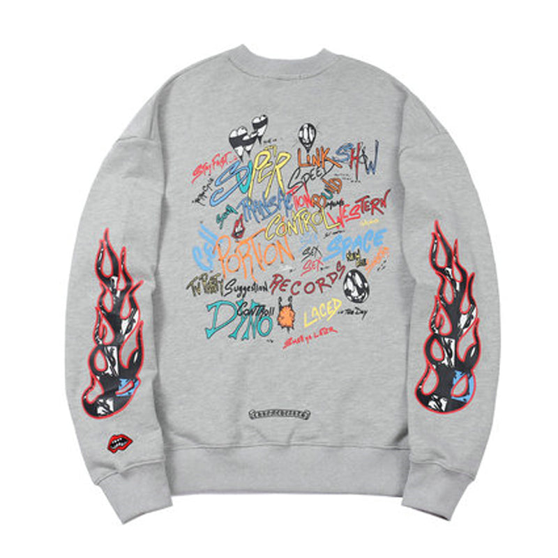 חולצת טריקו ארוכת שרוולים לגברים של Chrome Hearts K8863 