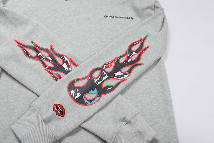 חולצת טריקו ארוכת שרוולים לגברים של Chrome Hearts K8863 