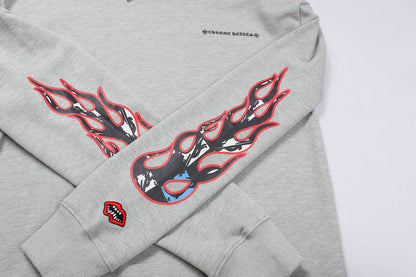 חולצת טריקו ארוכת שרוולים לגברים של Chrome Hearts K8863 