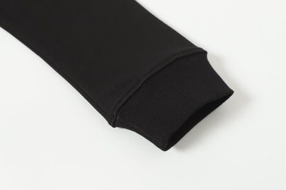 Chrome Hearts ラインストーン クロス パーカー - ブラック ゴシック ストリートウェア スウェットシャツ 2633 