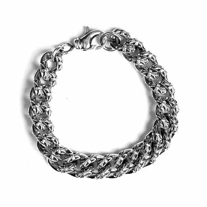 Chrome Hearts ベイビーファット ファンシーチェーンクリップブレスレット