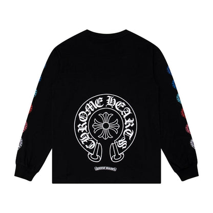 חולצת טריקו ארוכת שרוולים לגברים של Chrome Hearts K8009 