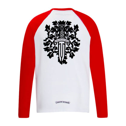 חולצת טריקו ארוכת שרוולים לגברים מדגם Chrome Hearts K9001 