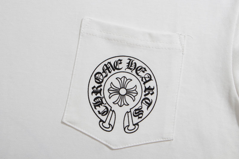חולצת טריקו ארוכת שרוולים לגברים של Chrome Hearts K8009 
