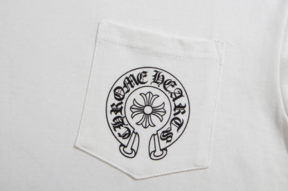 חולצת טריקו ארוכת שרוולים לגברים של Chrome Hearts K8009 