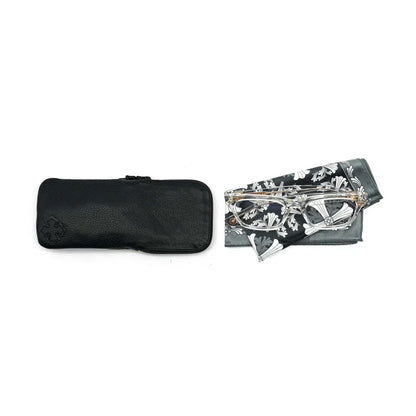 Chrome Hearts Gittin Any-A CRYS GP Fleur Glasses